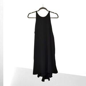 Mossimo sizeM Black Sleeveless Midi Sheath Dress Ties In Back Tank Dress Lined